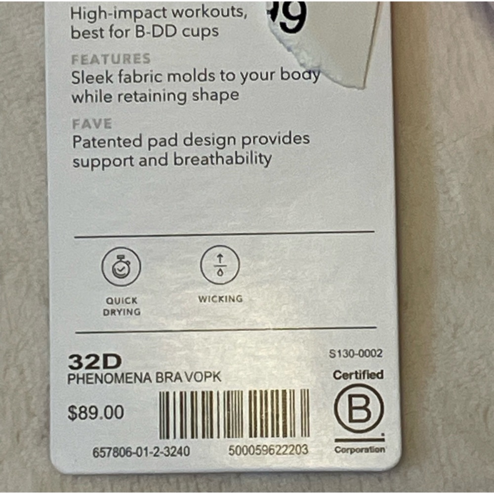 Athleta Phenomena Bra-High Impact Sports Bra 32D - Picture 8 of 9